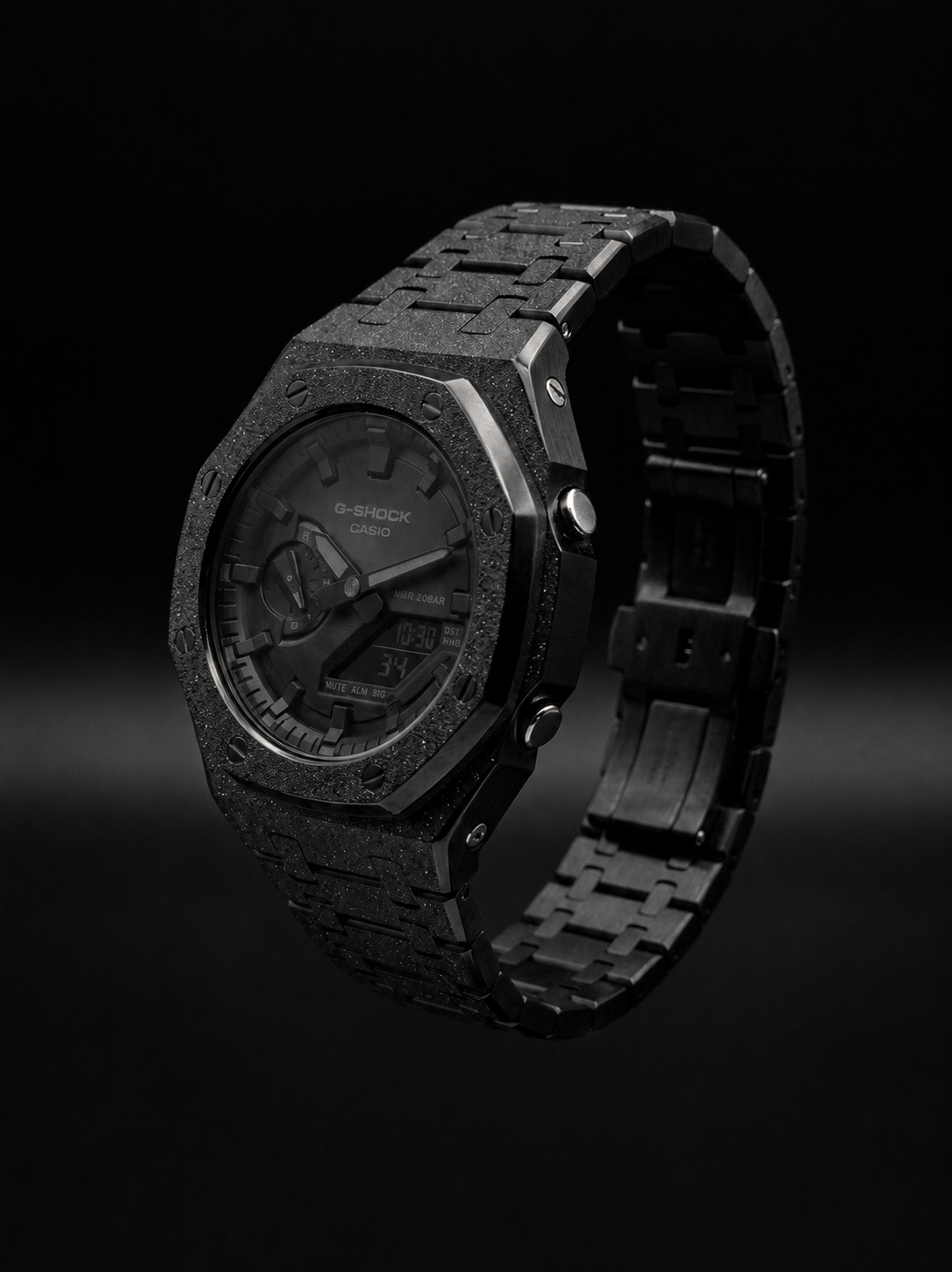 Stealth black gshock