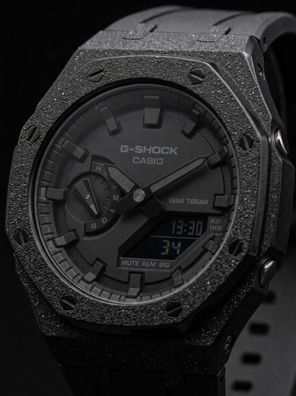 Stealth black gshock