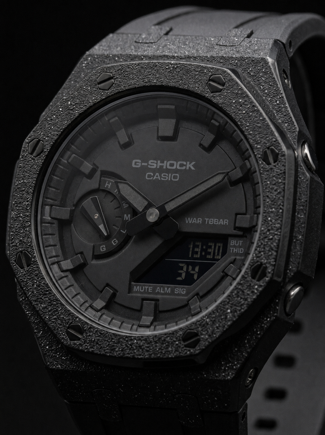 Stealth black gshock